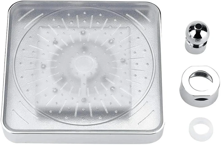 Лейка насадка для душа с LED подсветкой RGB светодиодная, квадратная 150 мм LED Shower head AND XL-902