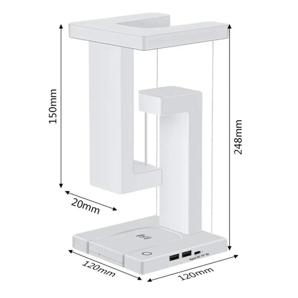 Лампа-ночник с беспроводной зарядкой ANTI-GRAVITY WIRELESS 10W