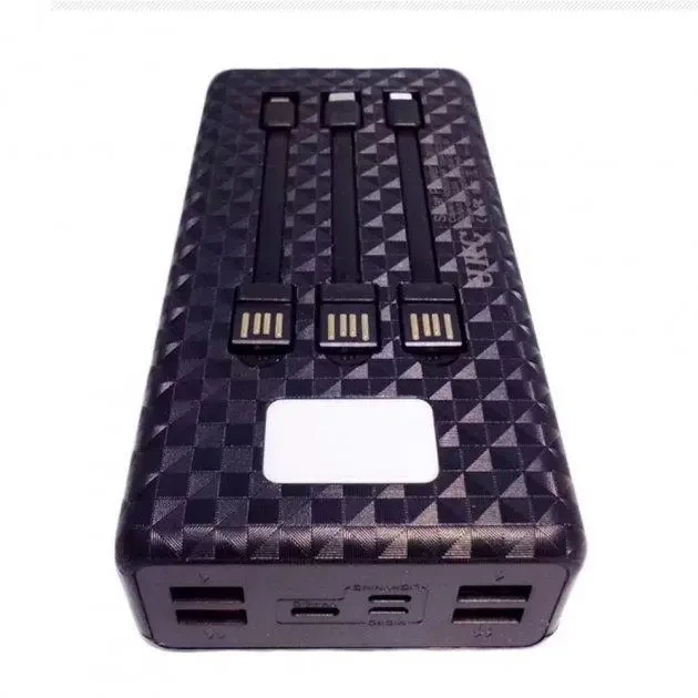 Потужний портативний Powerbank UKC 8058 Solar Charger 60 000MAh, із сонячною панеллю, кабелями та ліхтариком