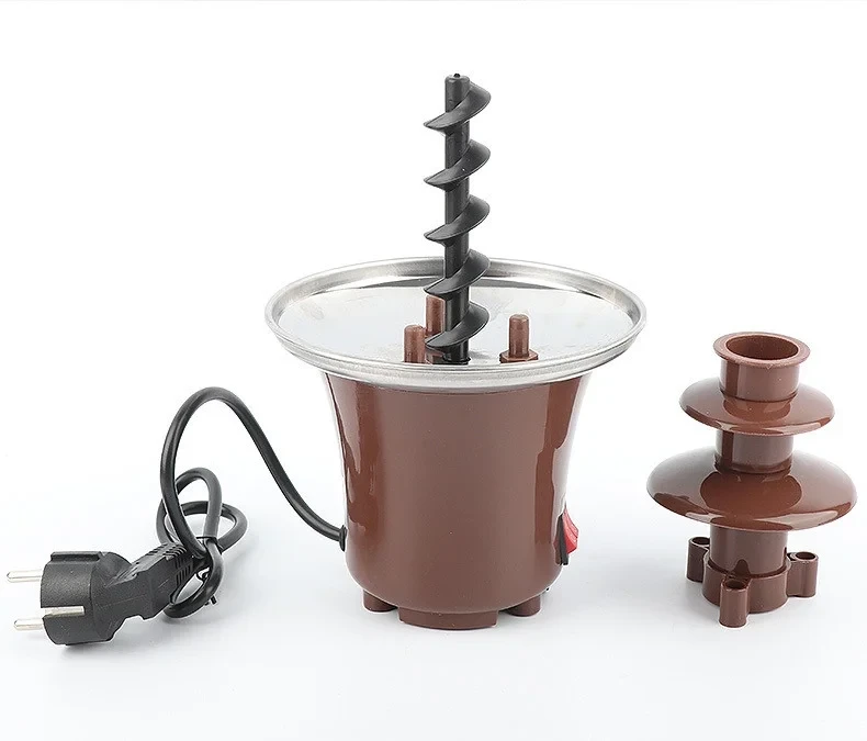 УЦЕНКА! Шоколадный фонтан мини Фондю Mini Chocolate Fondue Fountain (Надбито горлышко,нет упаковки 2071)