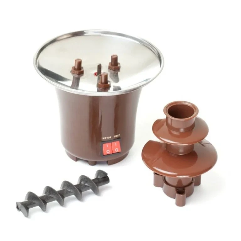 УЦЕНКА! Шоколадный фонтан мини Фондю Mini Chocolate Fondue Fountain (Надбито горлышко,нет упаковки 2071)