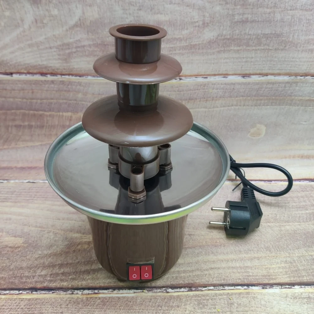 УЦЕНКА! Шоколадный фонтан мини Фондю Mini Chocolate Fondue Fountain (Надбито горлышко,нет упаковки 2071)