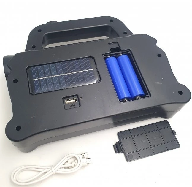 Фонарь аккумуляторный Hurry Bolt HB-6169 с солнечной батареей и функцией PowerBank