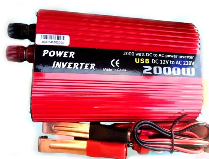 Преобразователь напряжения автомобильный инвертор Power Inverter Wimpex WX-2000W 12v/220v/2USB