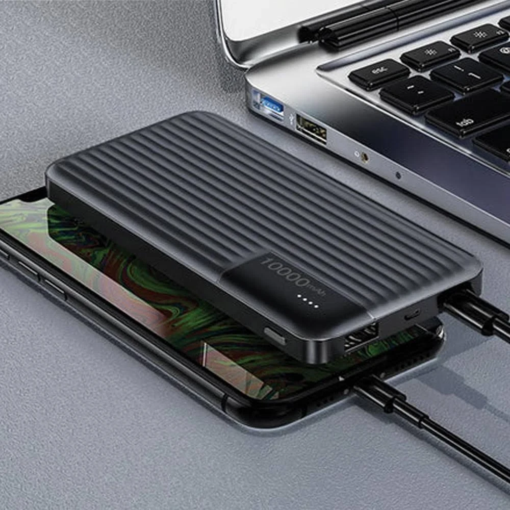 Внешний акумулятор PowerBank 10000mAh, LENYES PX161 / Портативный аккумулятор / Повербанк для телефона / УМБ