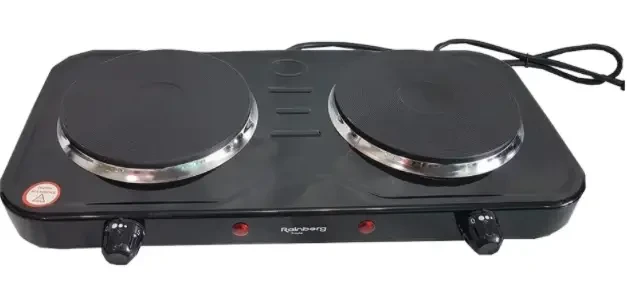 Электроплита дисковая 2-х конфорочная Rainberg RB-999 2400 Вт