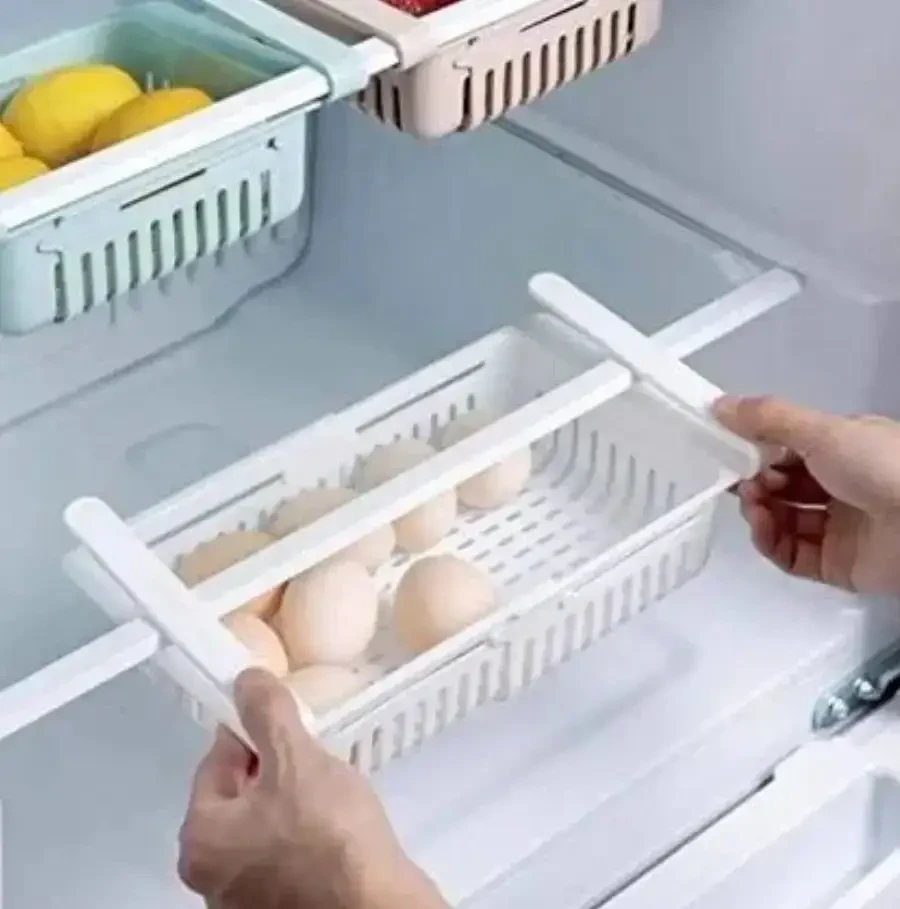 Органайзер на холодильник strechable hanging storage rack, Контейнер для холодильника