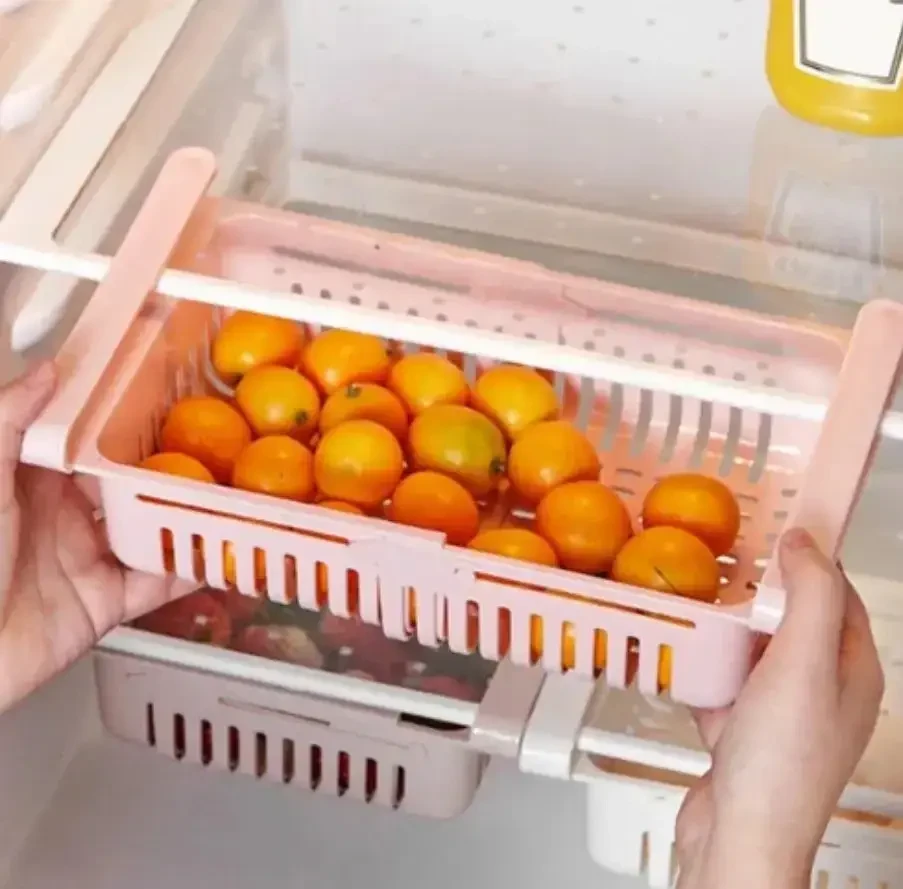 Органайзер на холодильник strechable hanging storage rack, Контейнер для холодильника