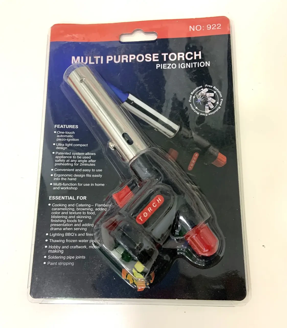 Автоматичний газовий пальник Multi Purpose Torch NO 922