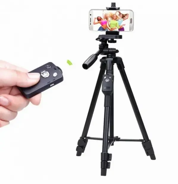 Штатив трипод с пультом ДУ профессиональный для камеры и телефона Yufeng Tripod YF-3388