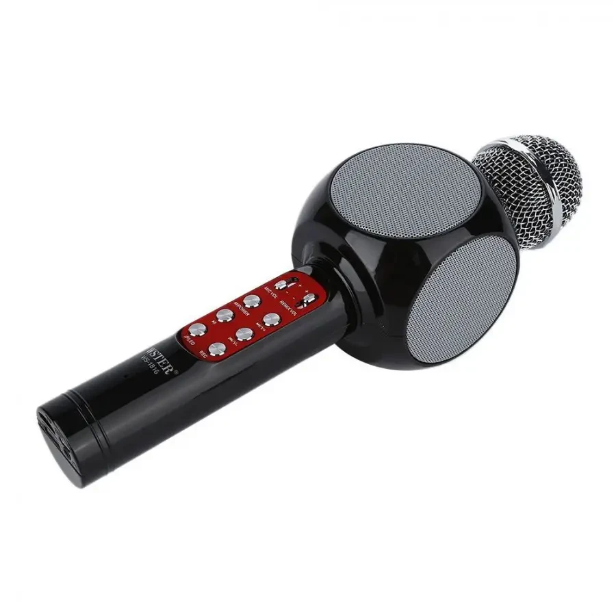 Микрофон караоке беспроводной bluetooth WSTER WS-1816 Black FM227