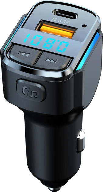 FM-трансмітер Inspire C34 MP3 25 W 12-24 V Black (FM-C34)