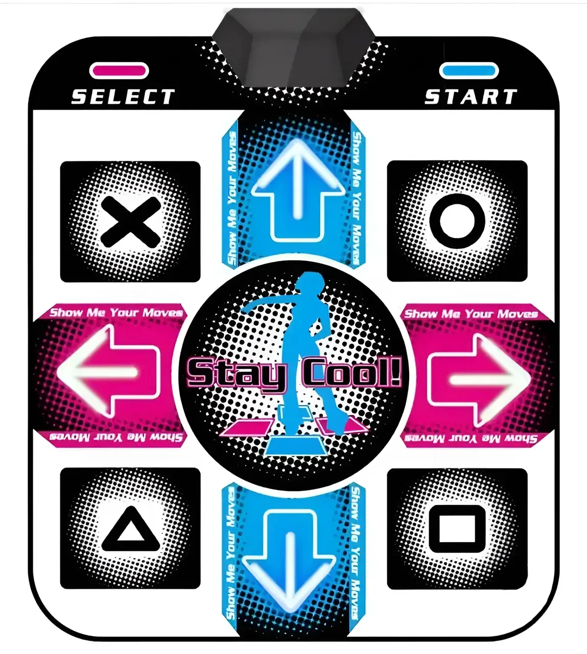 Коврик танцевальный музыкальный DANCE MAT PC+TV USB / Танцы / Игры / Фитнес