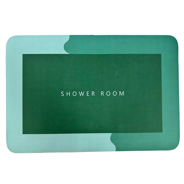 Килимок суперпоглинальний для ванної кімнати Shower Room 40 х 60 см Прямокутний Зелений