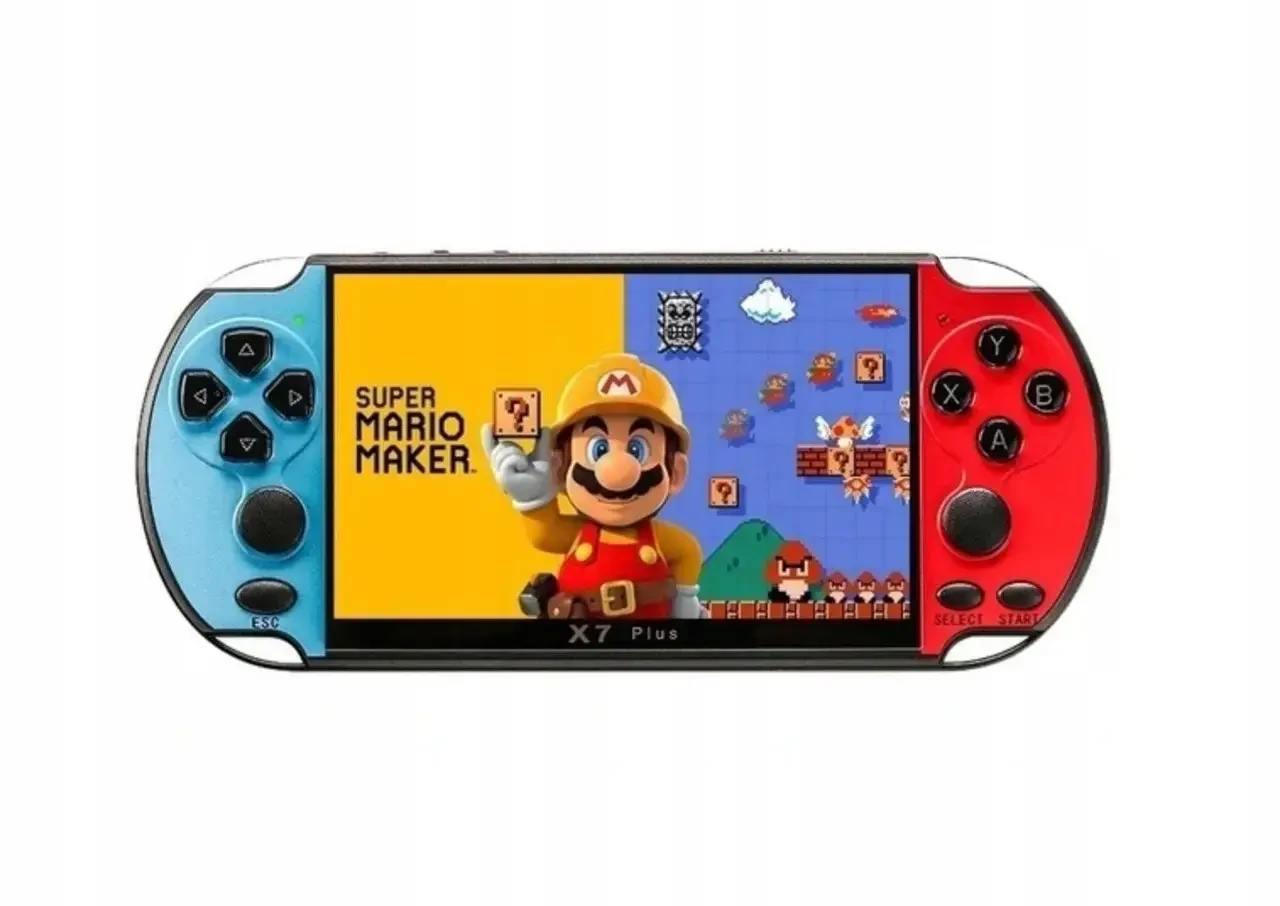 Игровая приставка портативная PSP X7, экран 5.1, встроенные игры, 8Гб памяти