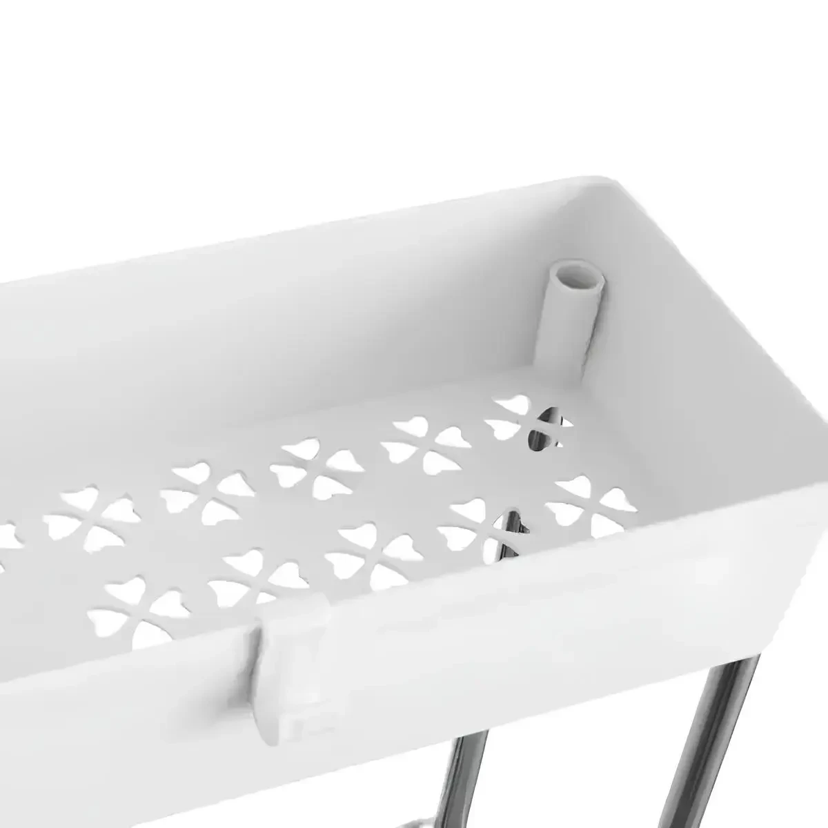 Етажерка на колесах 4 яруси (87×38×13 см), Bathroom Rack / Підлогова полиця-органайзер/ Стелаж-етажерка