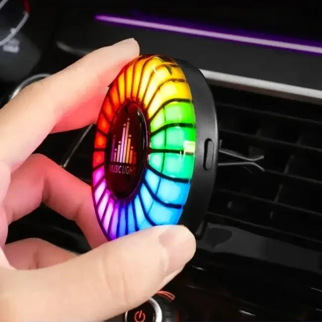 Автомобільний ароматизатор з LED-підсвіткою Music Light