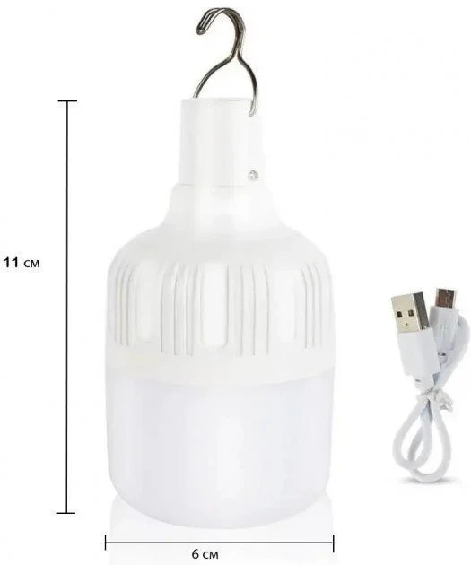 Лампа для кемпинга на крючке аккумуляторная с зарядкой Micro USB Solar BL HY-701 5W