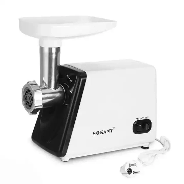 Мясорубка Sokany SK-312 профессиональная многофункциональная электрическая мощная 2400 Вт