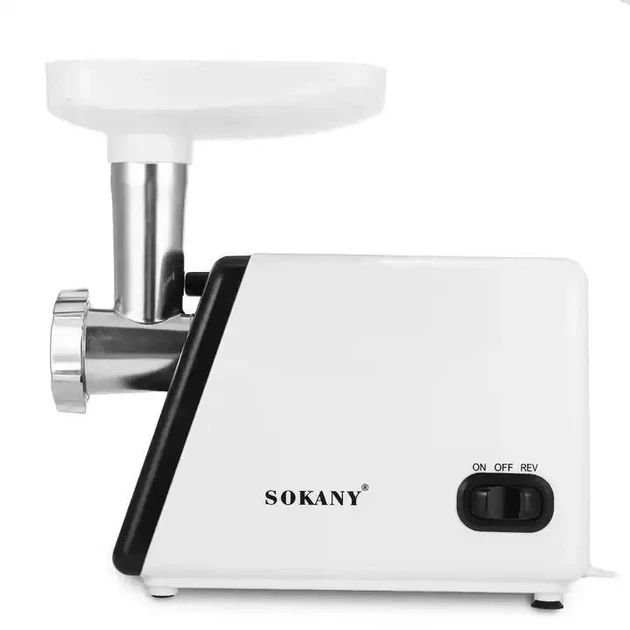 Мясорубка Sokany SK-312 профессиональная многофункциональная электрическая мощная 2400 Вт