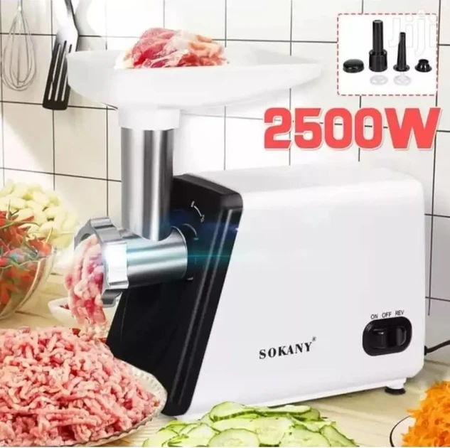М'ясорубка Sokany SK-312 професійна багатофункціональна електрична потужна 2400 Вт