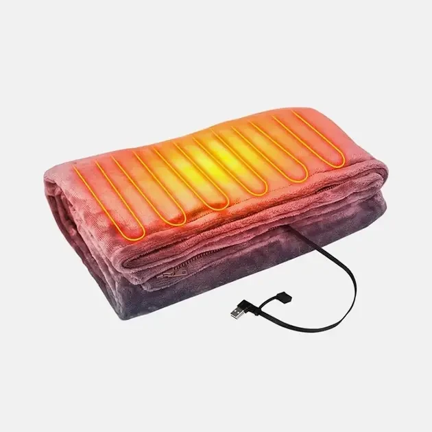 Електроковдра Плед із підігрівом (155*80) Electric Heating Shawl Blanket USB