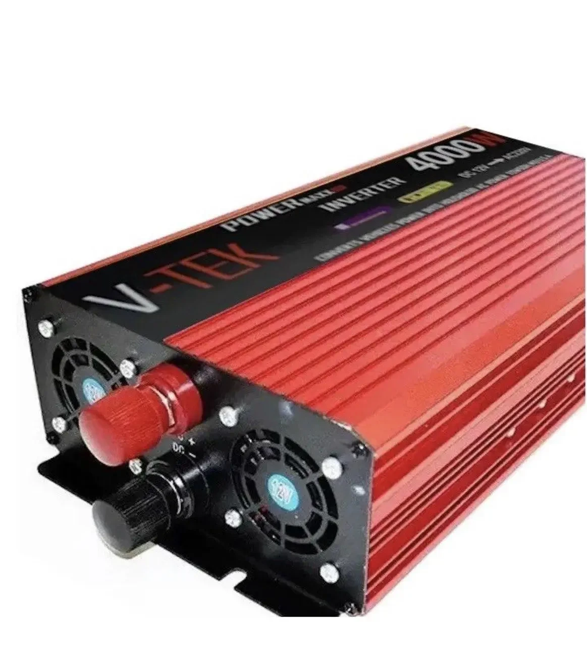 Преобразователь напряжения инвертор с дисплеем V-TEK 4000W 12-220V Автомобильный преобразователь