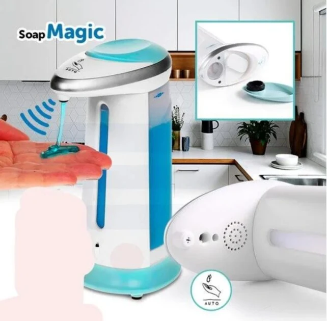 Сенсорний дозатор Soap Magic рідкого мила автоматична мильниця з дозатором 380 мл