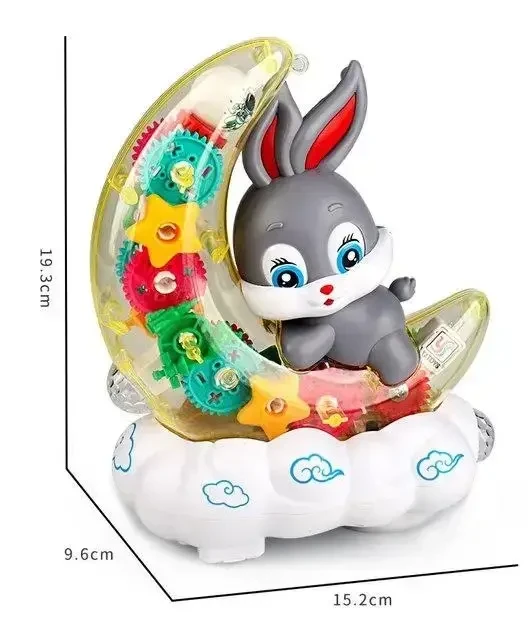 Детский музыкальный ночник Зайка на Луне Moon Rabbit Детская игрушка с подсветкой и световыми эффектами