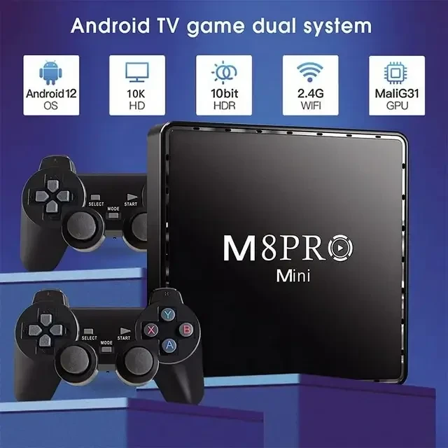 Игровая консоль M8 Рro Android Wireless Ретро приставка на 10000 игр
