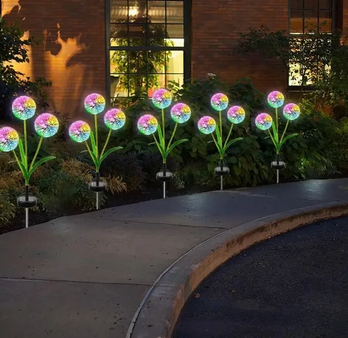 Садовый фонарь на солнечной батарее Одуванчики Dandelion Garden Lights