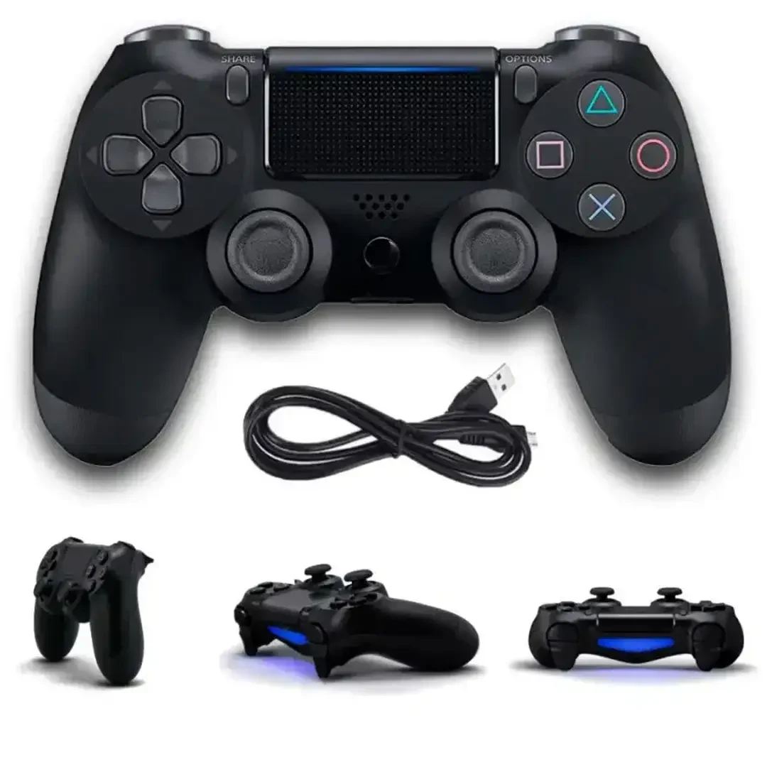 Геймпад для игровых приставок с Bluetooth Dual Shock 4 Wireless Черный Беспроводной джойстик