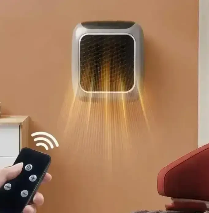 Обогреватель портативный с пультом Heater Turbo 800 Wt Керамический мини обогреватель дуйчик от сети