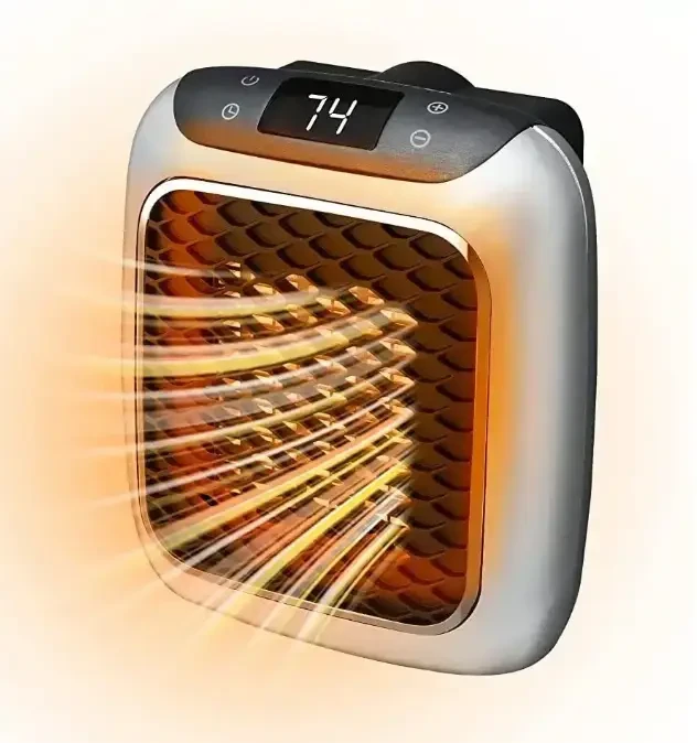 Обогреватель портативный с пультом Heater Turbo 800 Wt Керамический мини обогреватель дуйчик от сети