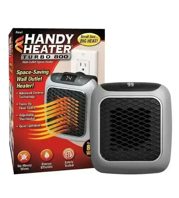 Обогреватель портативный с пультом Heater Turbo 800 Wt Керамический мини обогреватель дуйчик от сети