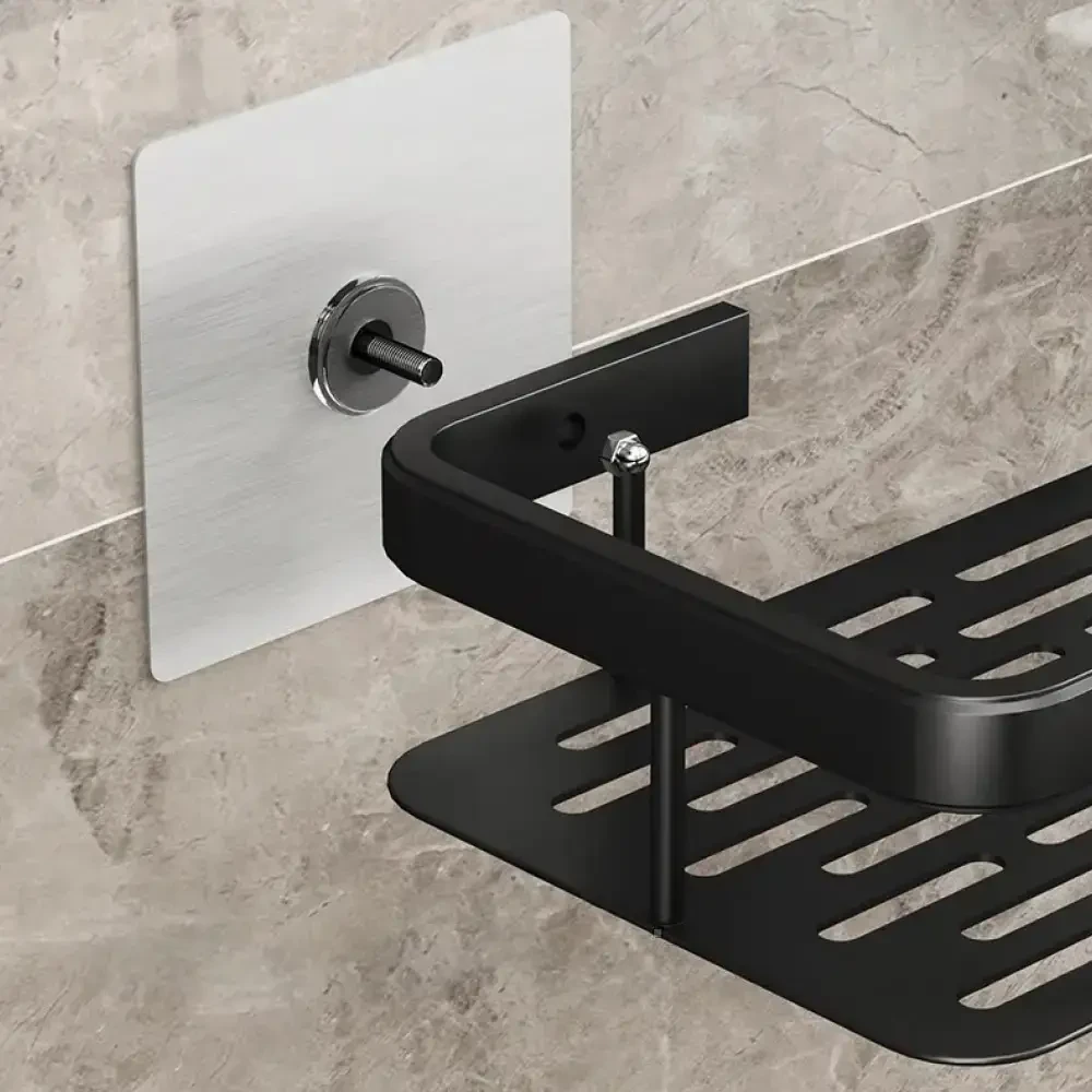 Підвісна металева полиця для ванної кімнати Bathroom shelf Органайзер у ванну До 10 кг