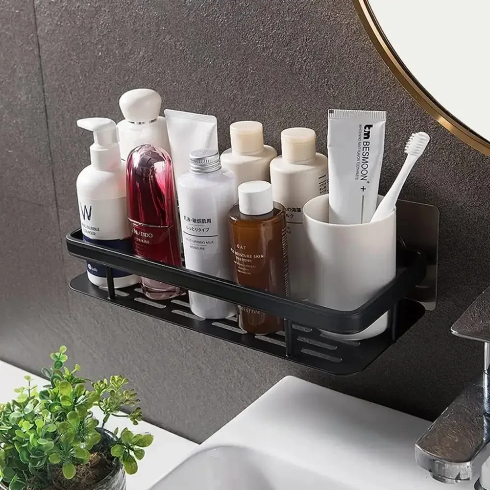 Підвісна металева полиця для ванної кімнати Bathroom shelf Органайзер у ванну До 10 кг