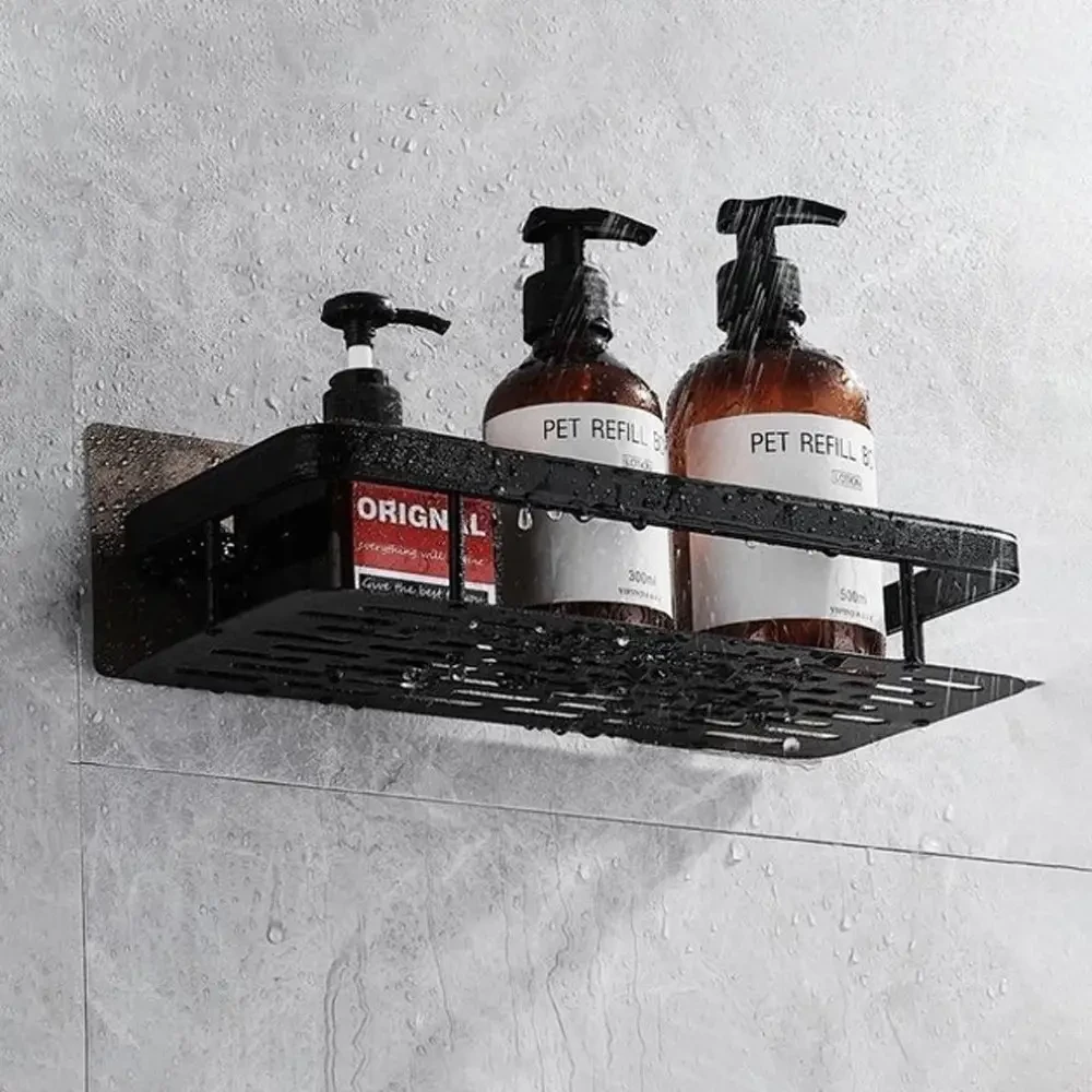 Підвісна металева полиця для ванної кімнати Bathroom shelf Органайзер у ванну До 10 кг