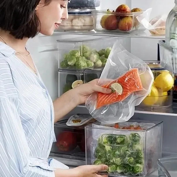 Вакуумні пакети 5 м х 20 см у рулоні/пакети для вакууматора/пакети для вакуумування продуктів