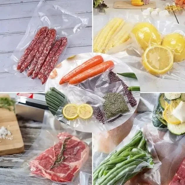 Вакуумні пакети 5 м х 20 см у рулоні/пакети для вакууматора/пакети для вакуумування продуктів