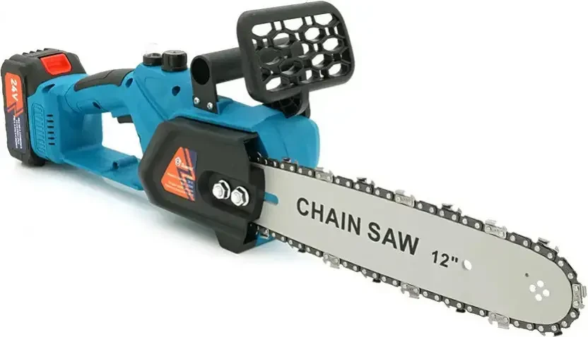 Аккумуляторная цепная мини электро-пила 8'' Chain Saw Мощный веткорез с 2 аккумуляторами