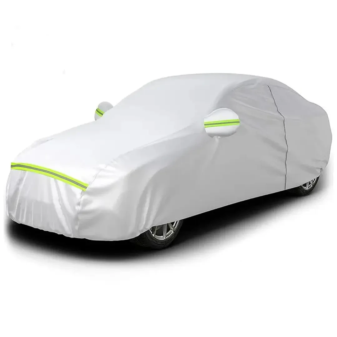 Автомобильная накидка от дождя и пыли, XXL 580х175х120см / Защитный чехол на седан / Защитный тент на машину