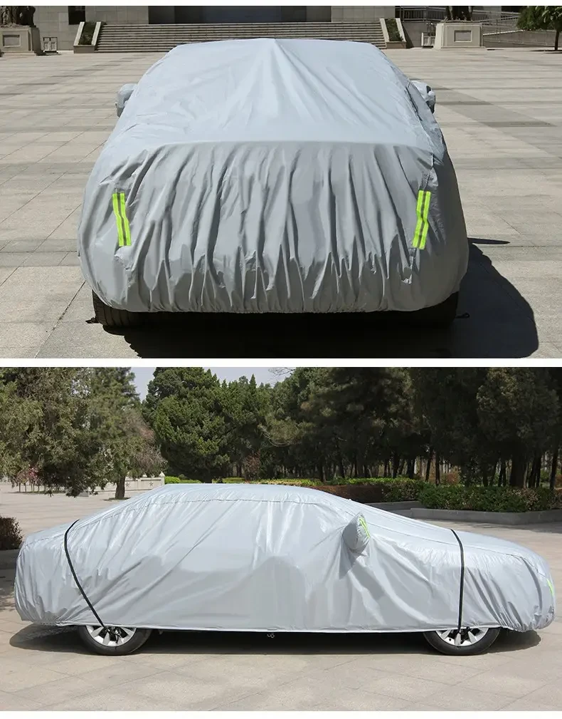 Автомобильная накидка от дождя и пыли, XXL 580х175х120см / Защитный чехол на седан / Защитный тент на машину