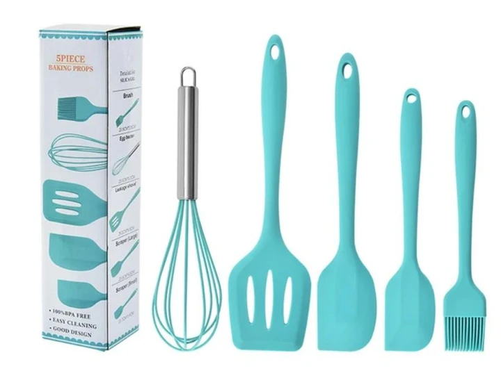 Набор силиконовых кухонных принадлежностей 5 предметов Baking Props