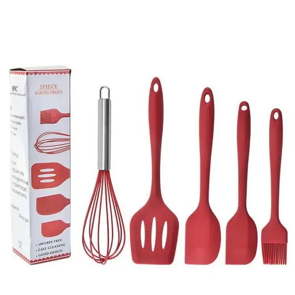 Набор силиконовых кухонных принадлежностей 5 предметов Baking Props