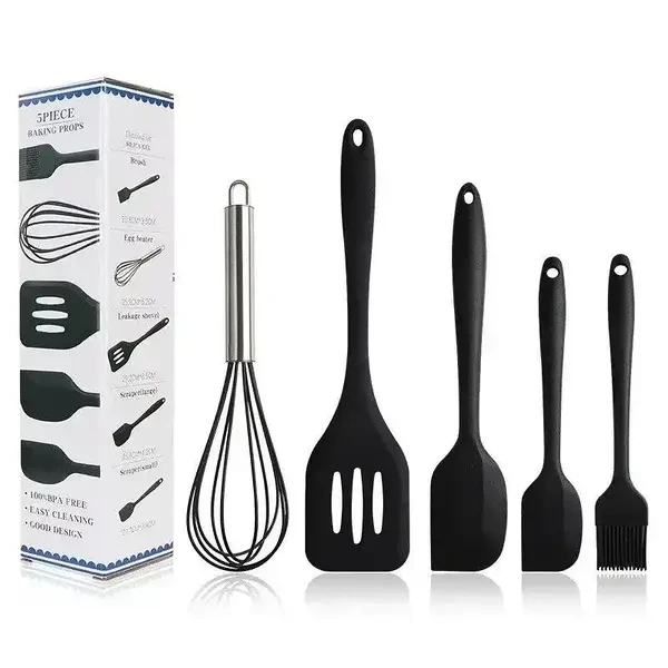 Набор силиконовых кухонных принадлежностей 5 предметов Baking Props