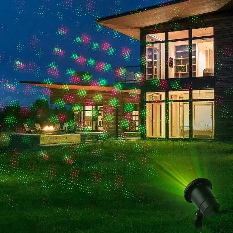 Вуличний лазерний проєктор Outdoor Laser Light з металевого водонепроникного корпусу