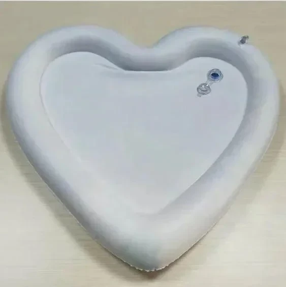 Коврик развивающий AirPro Сердце водяное детский надувной BABY SLAPPED PAD 63x63x8 cm
