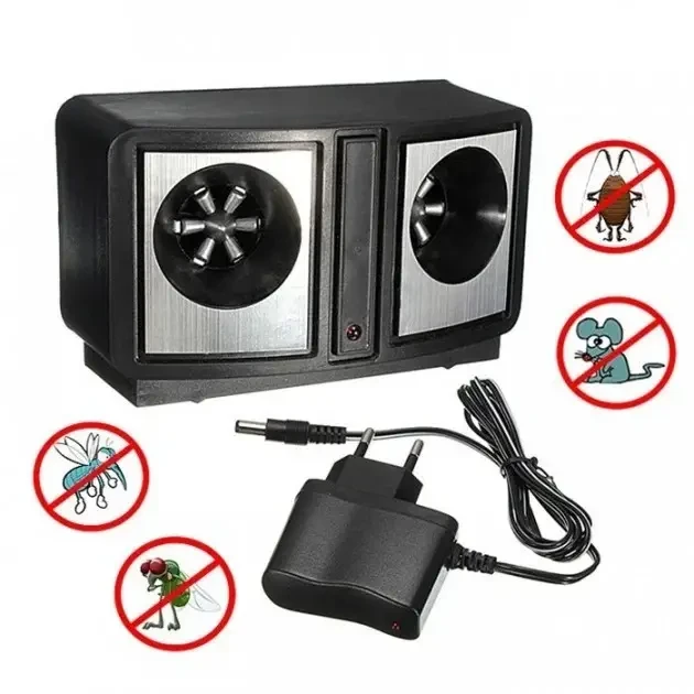 Ультразвуковий електронний відлякувач гризунів мишей щур dual sonic pest