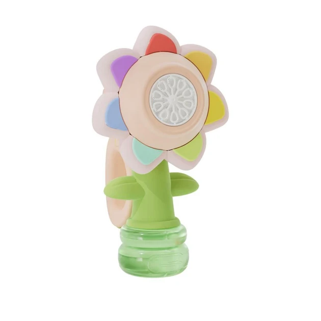 Генератор мильних бульбашок у формі соняшника з підсвіткою Seven COLOR FLOWER
